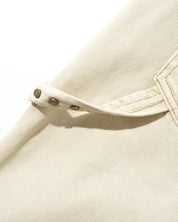 Rivet Denim Shorts - Bone
