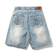 Roach Denim Shorts - Distressed Indigo