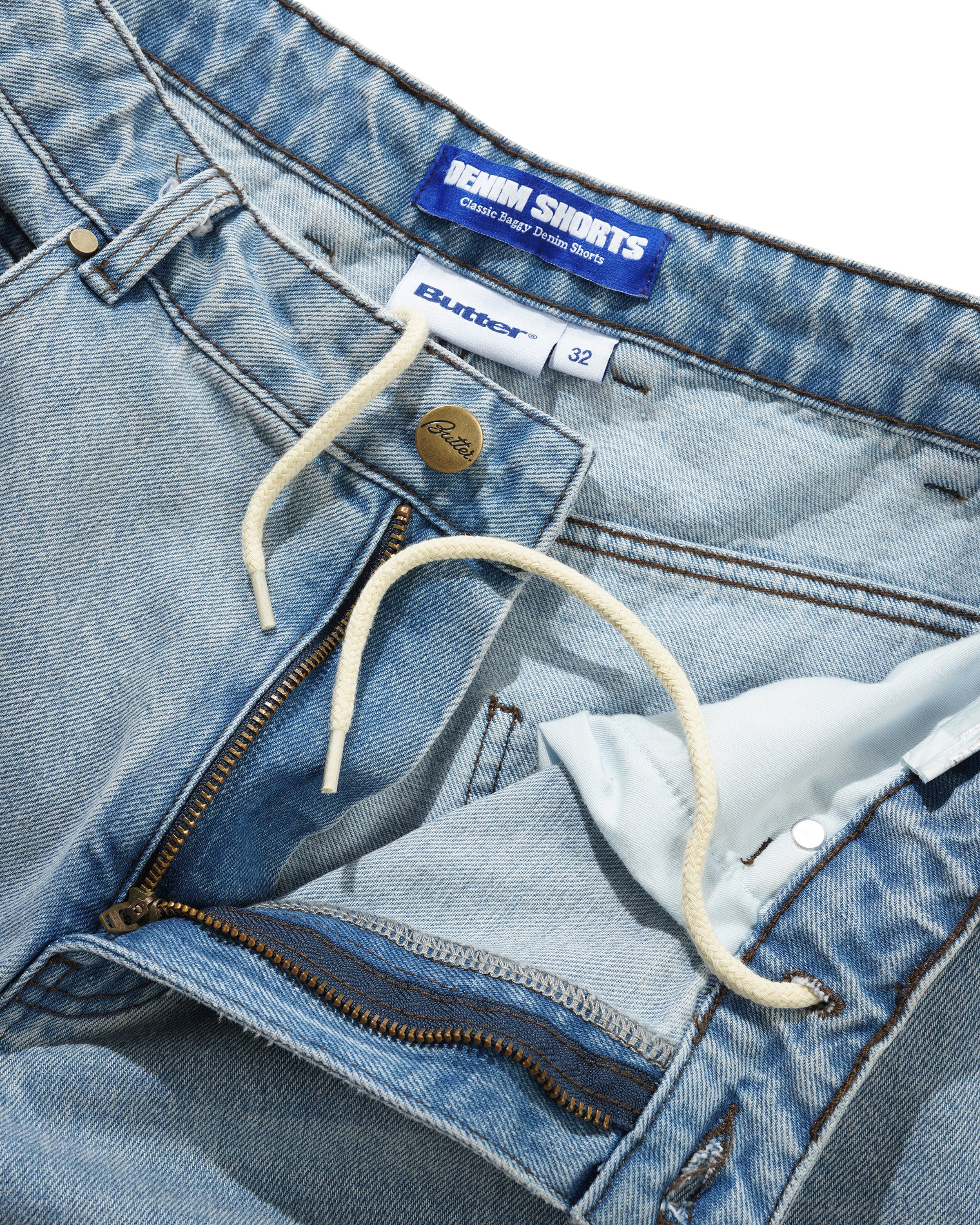 Roach Denim Shorts - Distressed Indigo