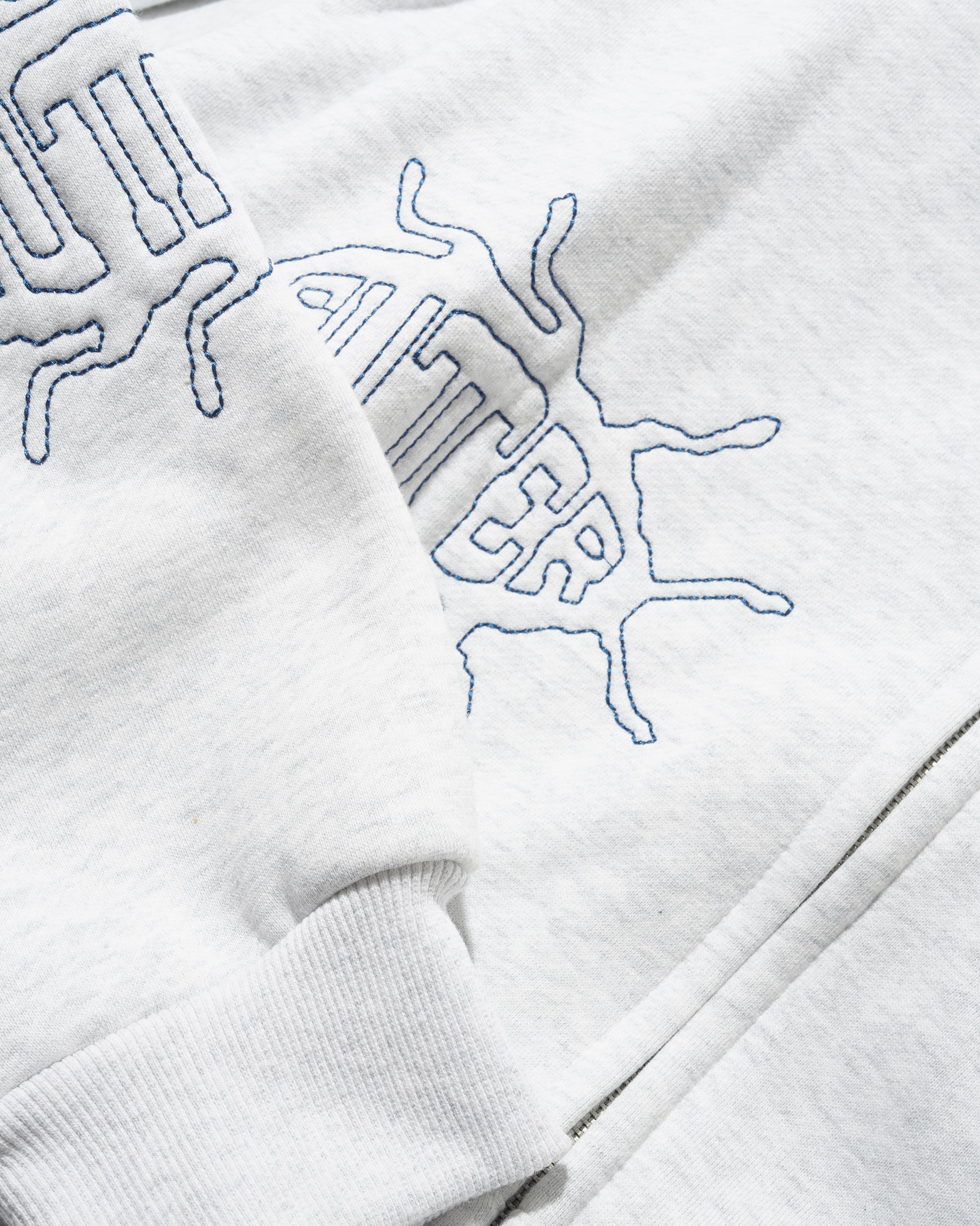 Roach Sweat à Capuche Zippé - Gris Cendré