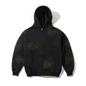 Roach Sweat à Capuche Zippé - Noir