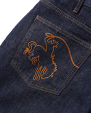 Jeans en Denim Rodeo - Selvedge Bleu