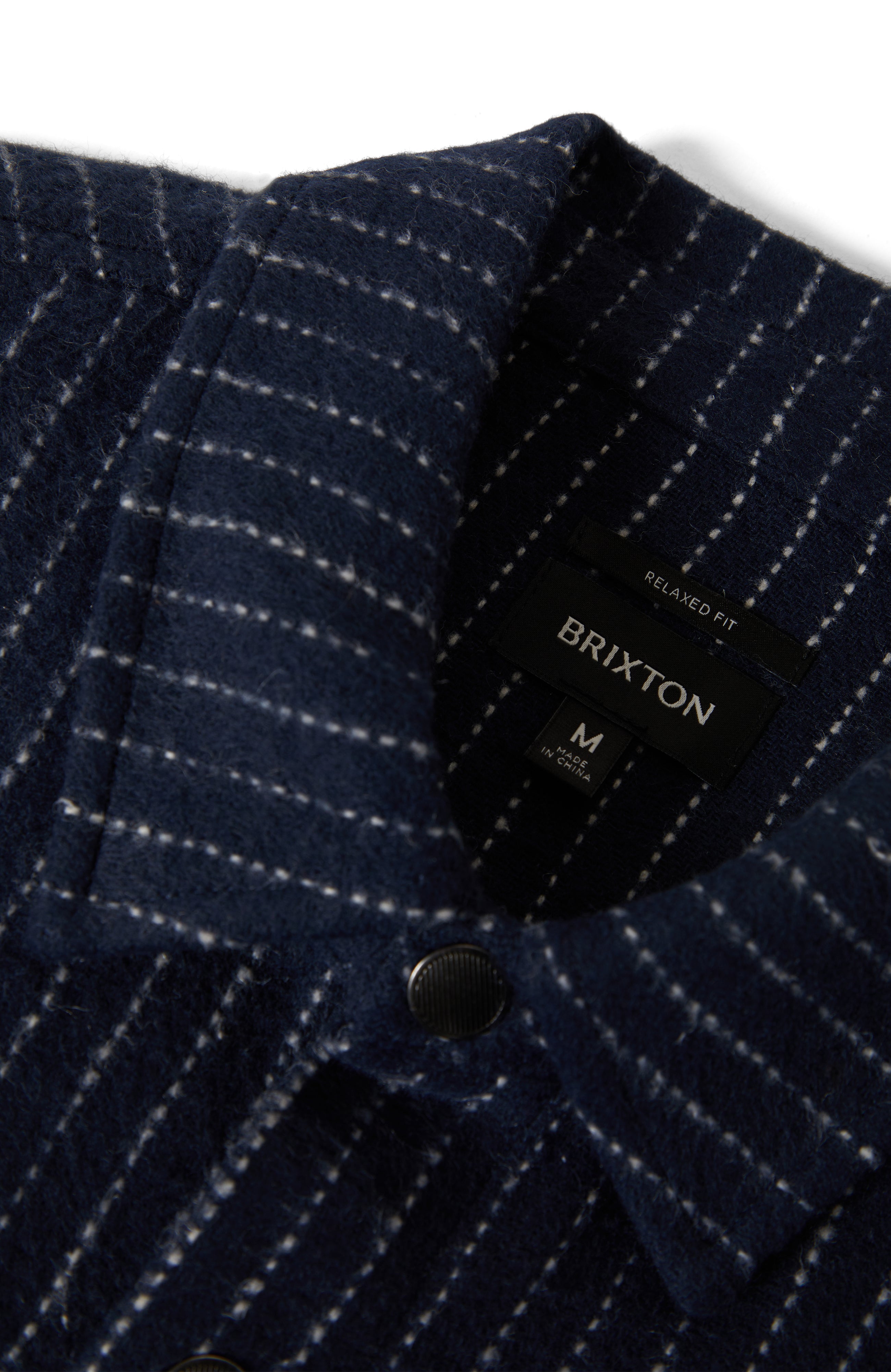 Selden Soft Brushed Flannel - Mood Indigo Pinestripe
