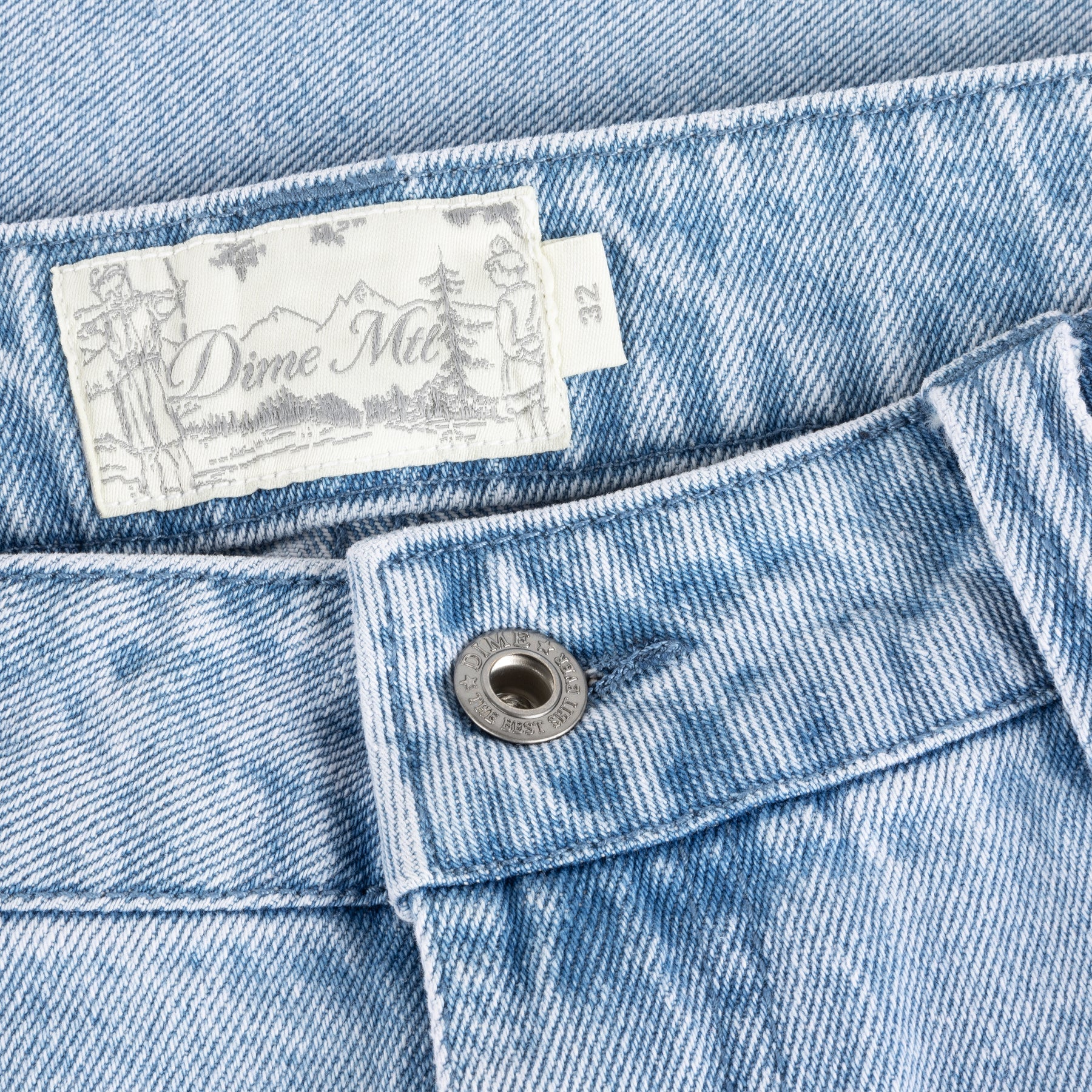 Short en jean classique - Bleu délavé