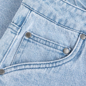 Short en jean classique - Bleu délavé