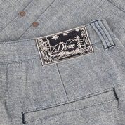 Short en Denim Baggy Plissé - Indigo Inversé