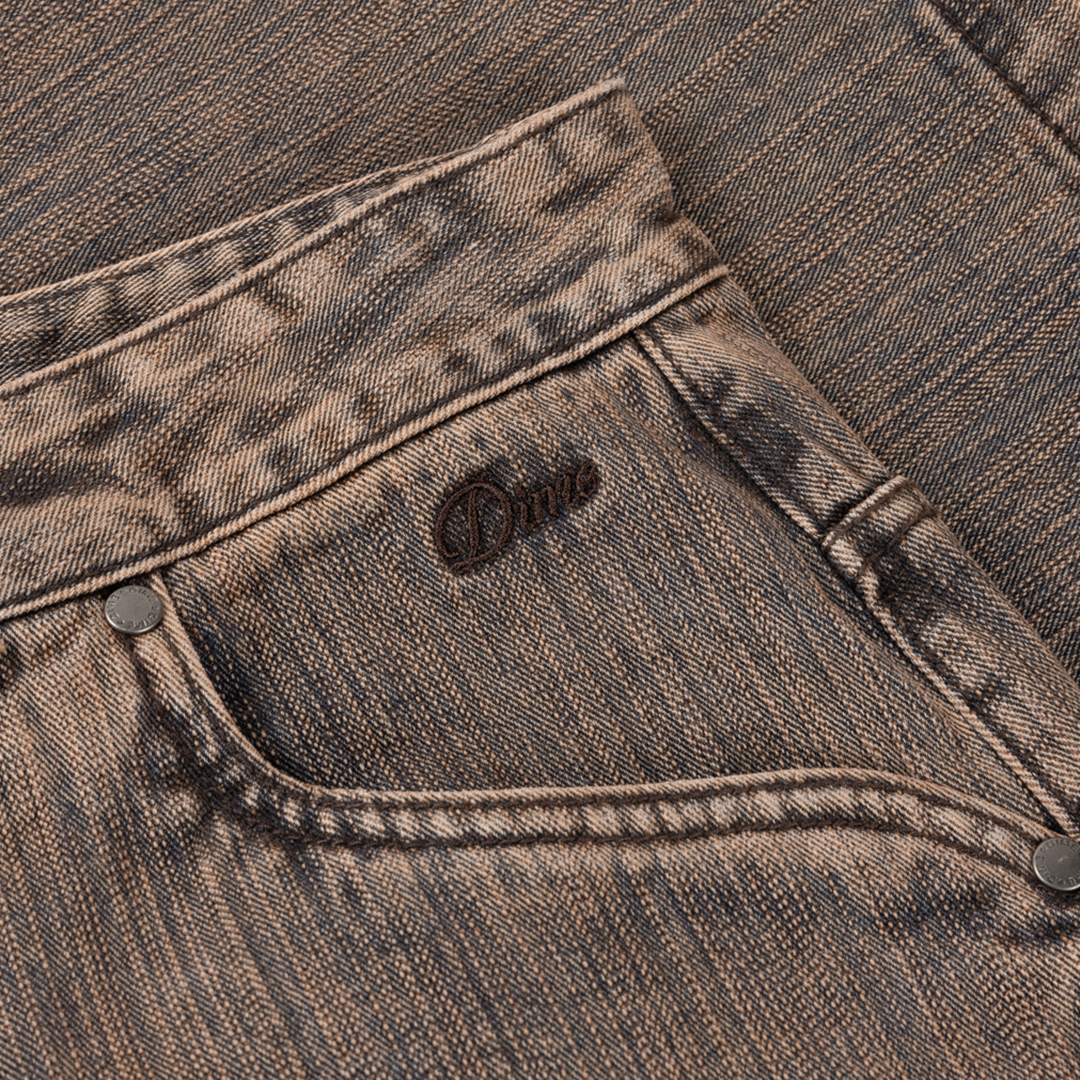 Short en Denim Classique - Marron Premium