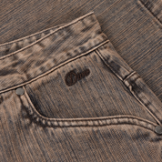 Short en Denim Classique - Marron Premium