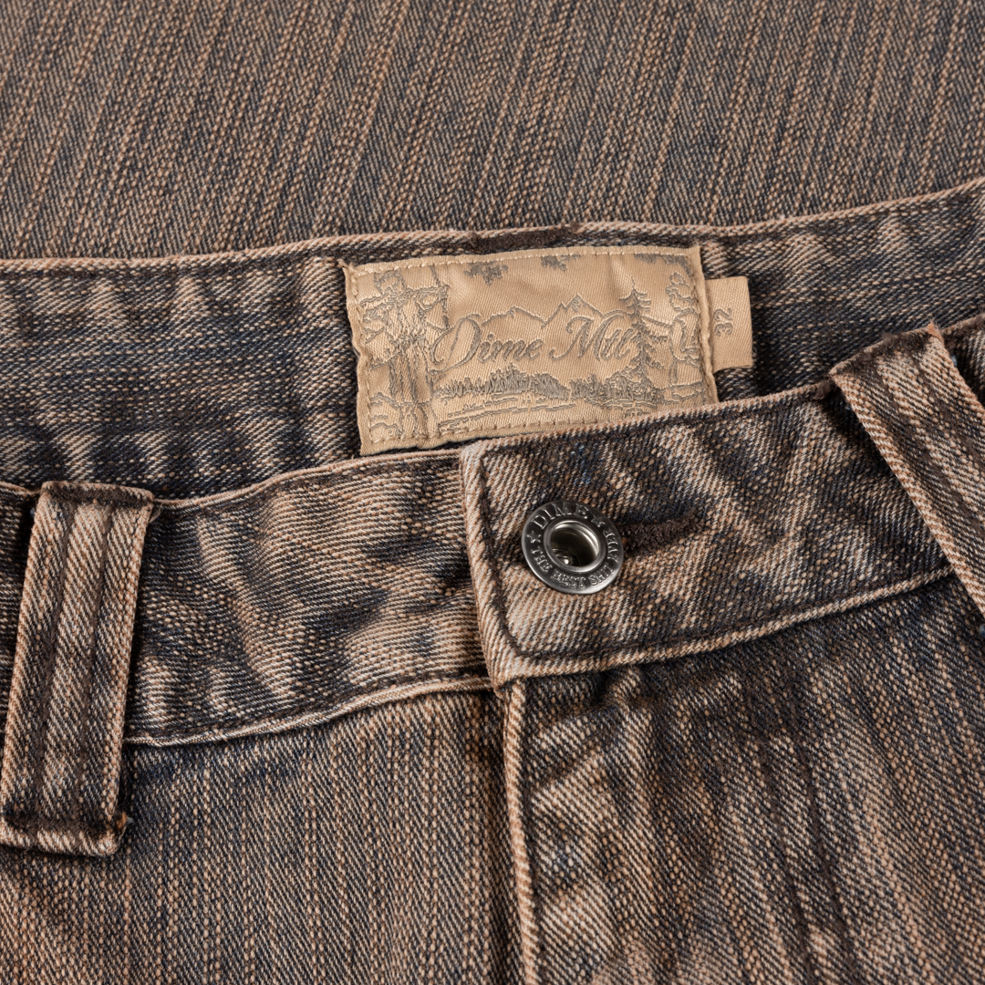 Short en Denim Classique - Marron Premium