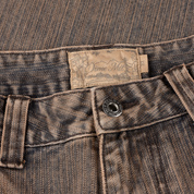 Short en Denim Classique - Marron Premium