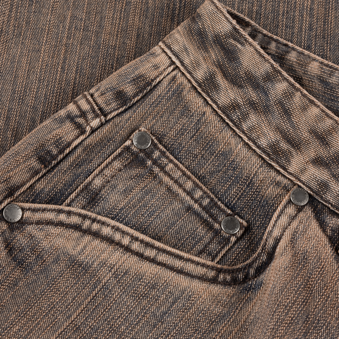Short en Denim Classique - Marron Premium