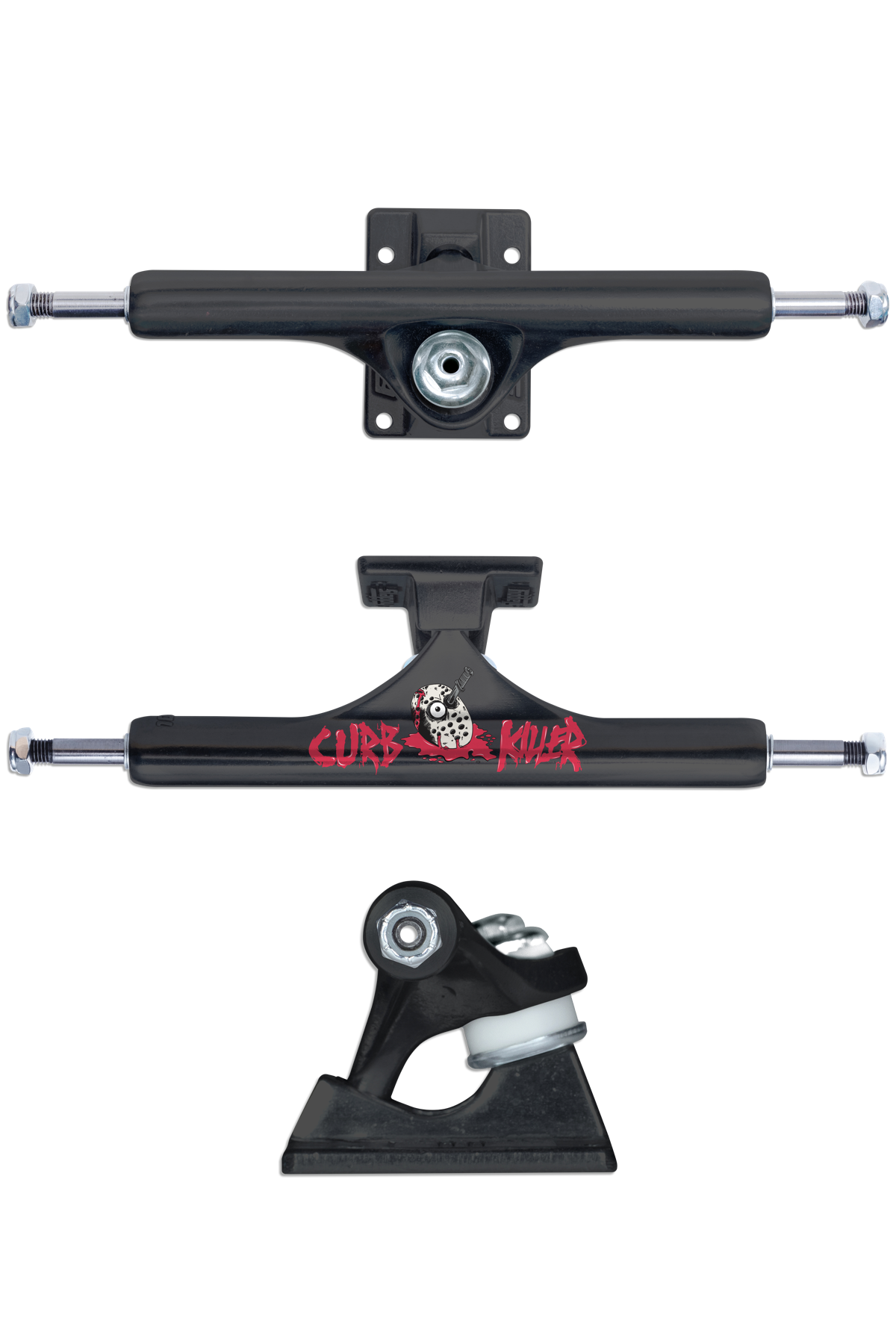 ST1 Curb Killer II Hollow Inverted Black Matte Trucks