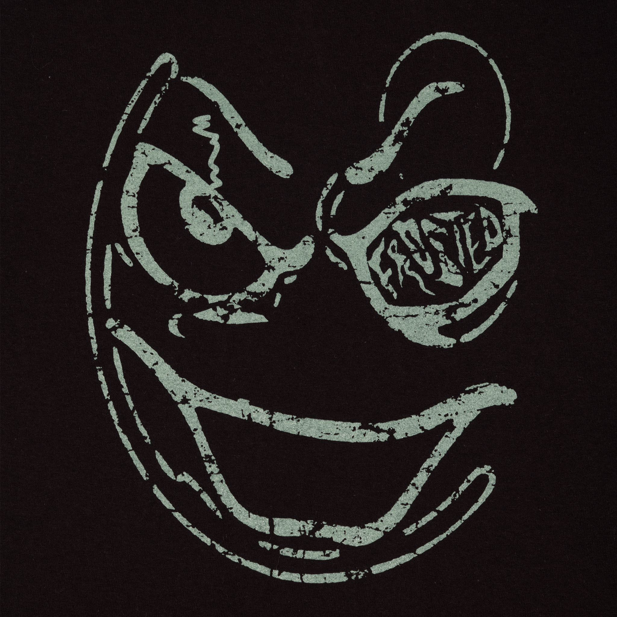 Smiley Boxy T-Shirt - Black