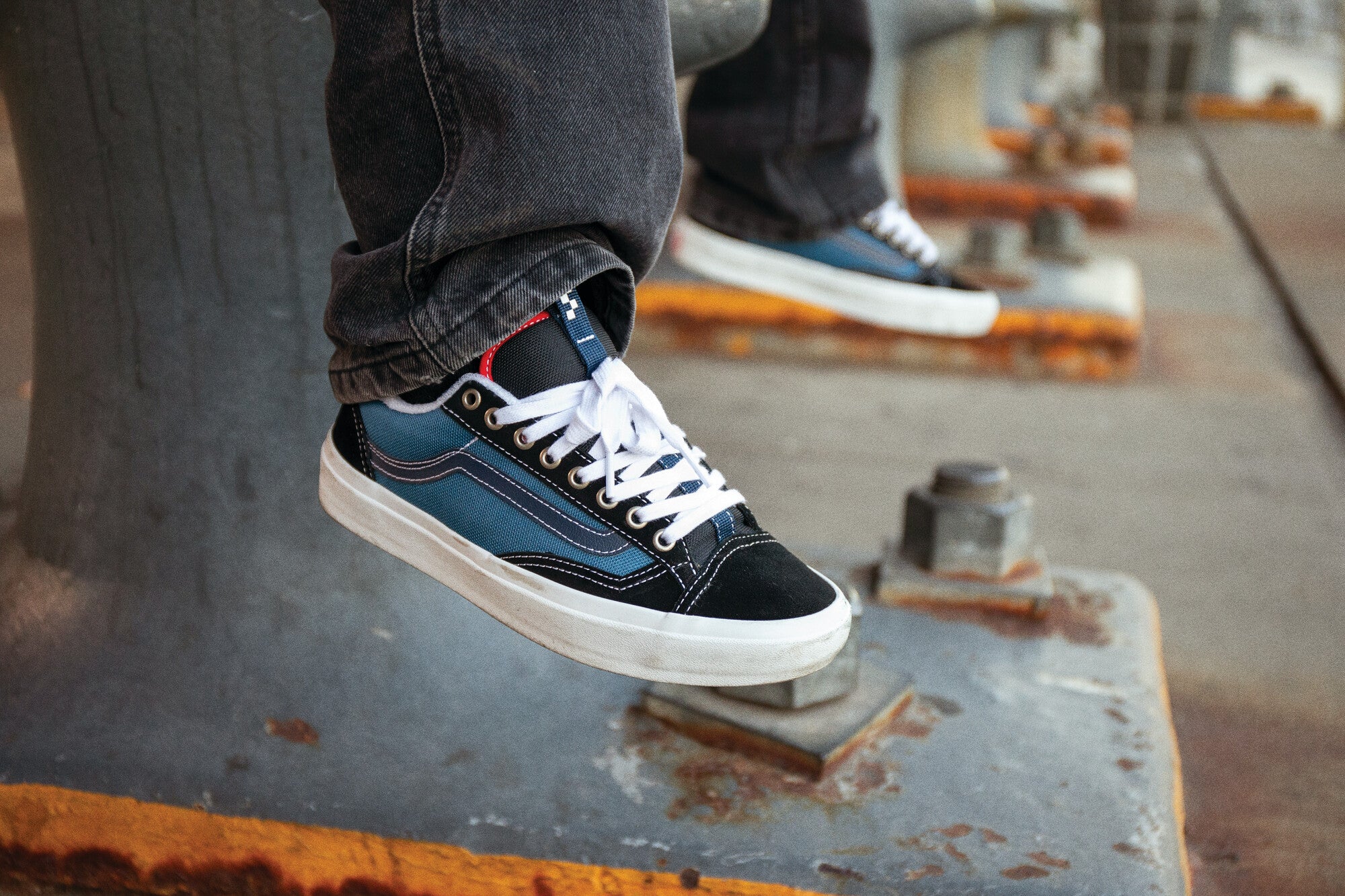 Vans Skate Old Skool 36+ | Black/Navy – Palm Isle Skateshop