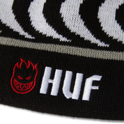 Tuque HUF x Spitfire Skull - Noir