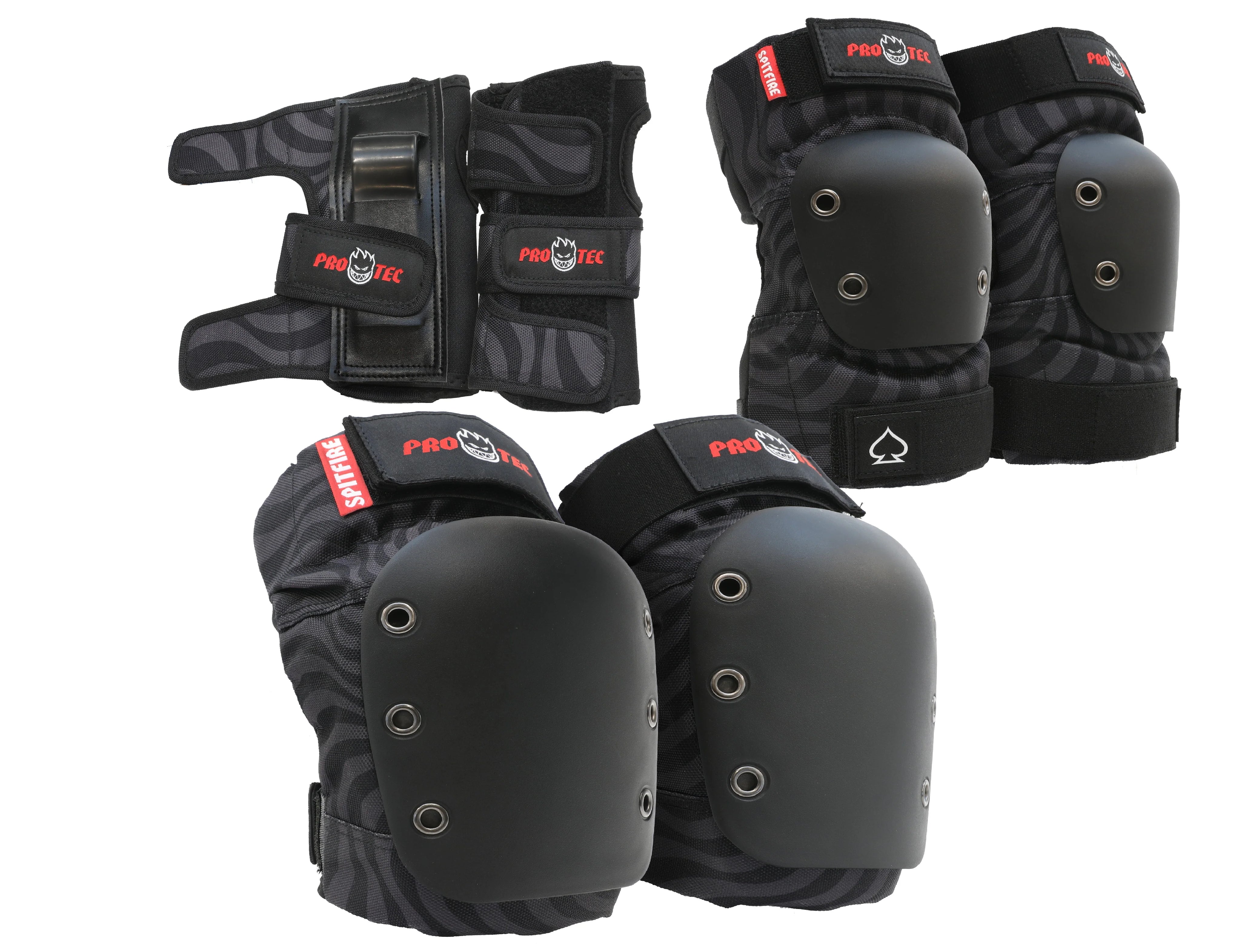 Street Junior 3-Pack Pad Set - Spitfire - Black Swirl
