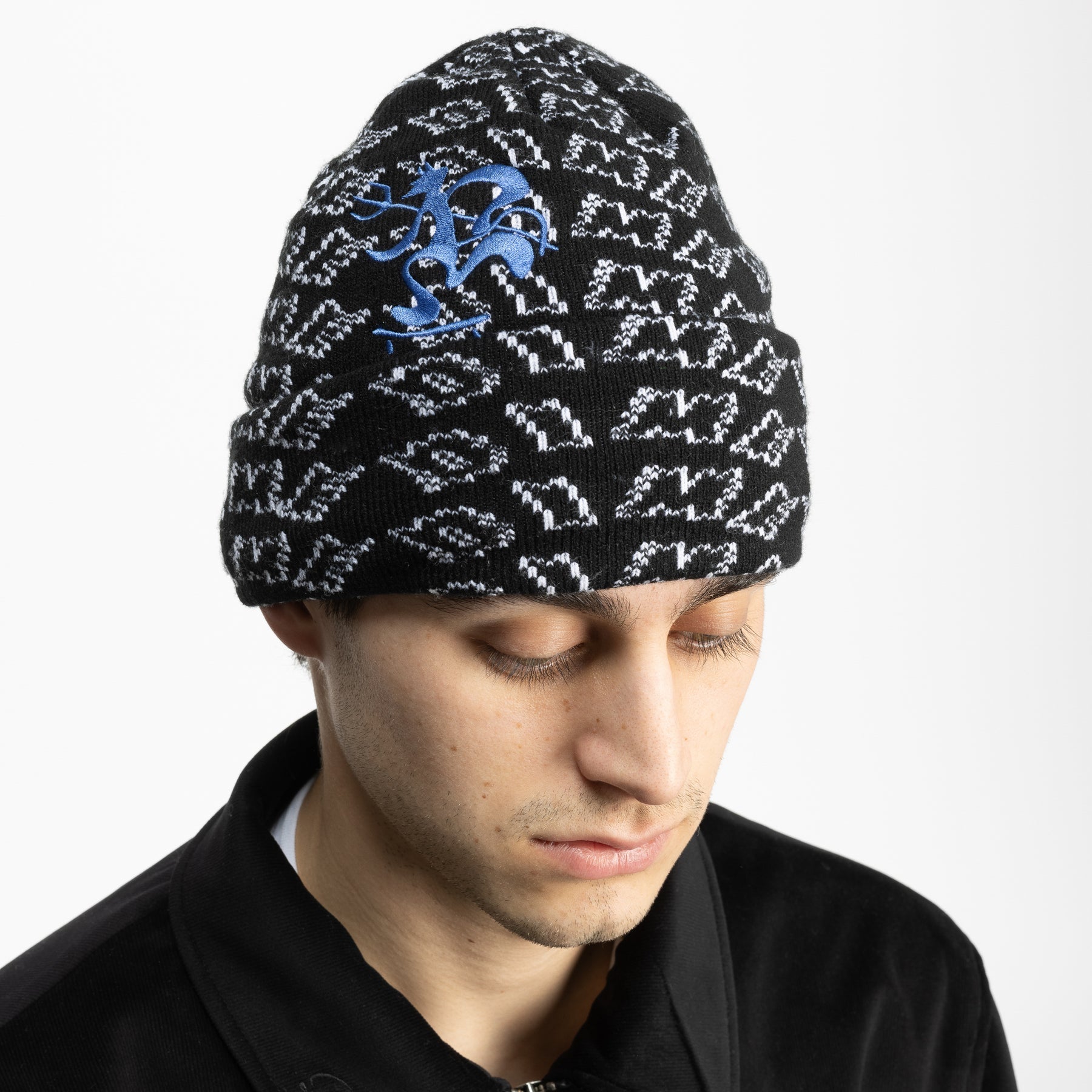 Chopper Beanie à Revers - Noir