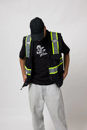 Small Script 6 Panel Classic Cap - Black/Black