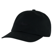 Small Script 6 Panel Classic Cap - Black/Black