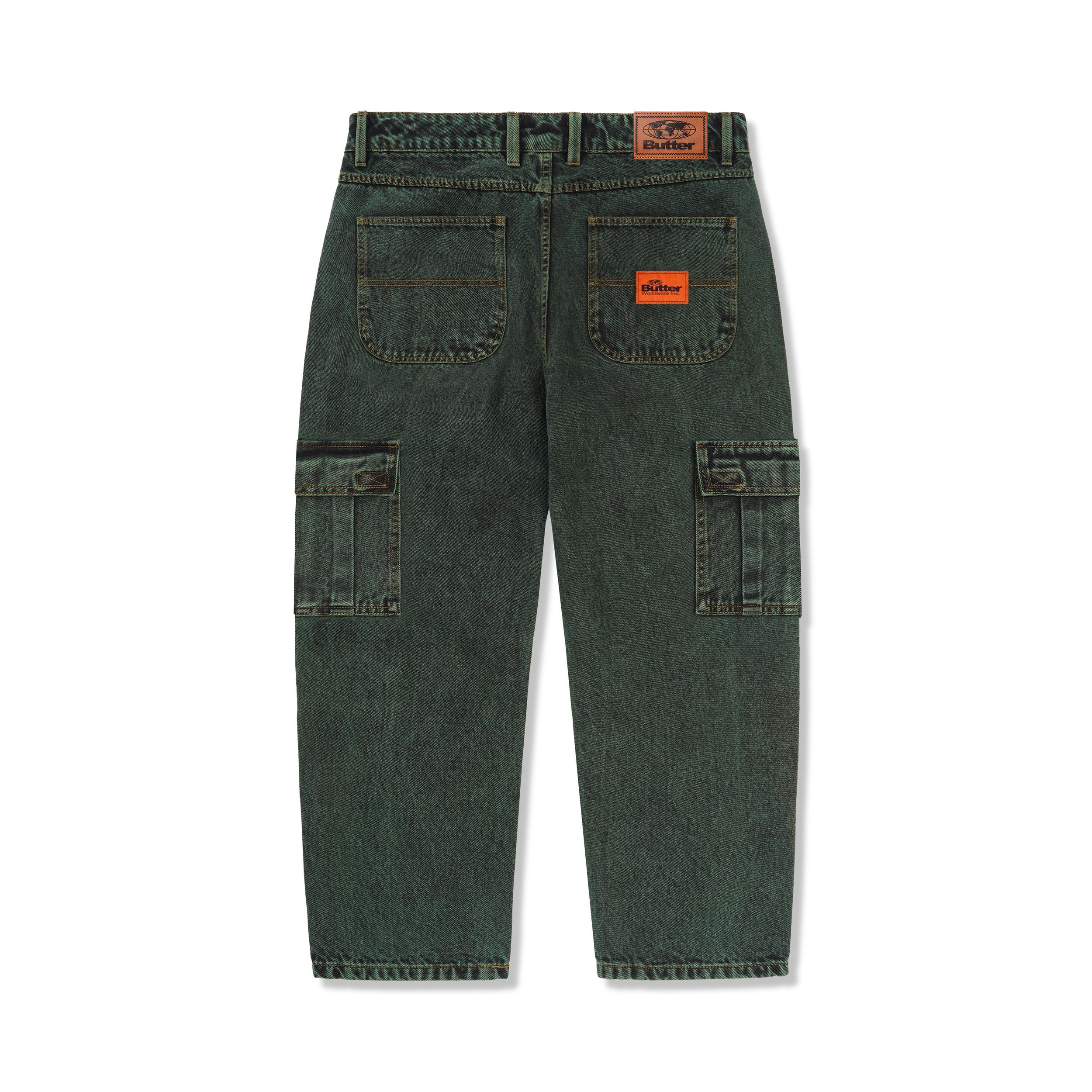 パンツ butter goods santosuosso denim 32/32 BUTTERGOODS SANTOSUOSSO DENIM - WASHED BLACK |
