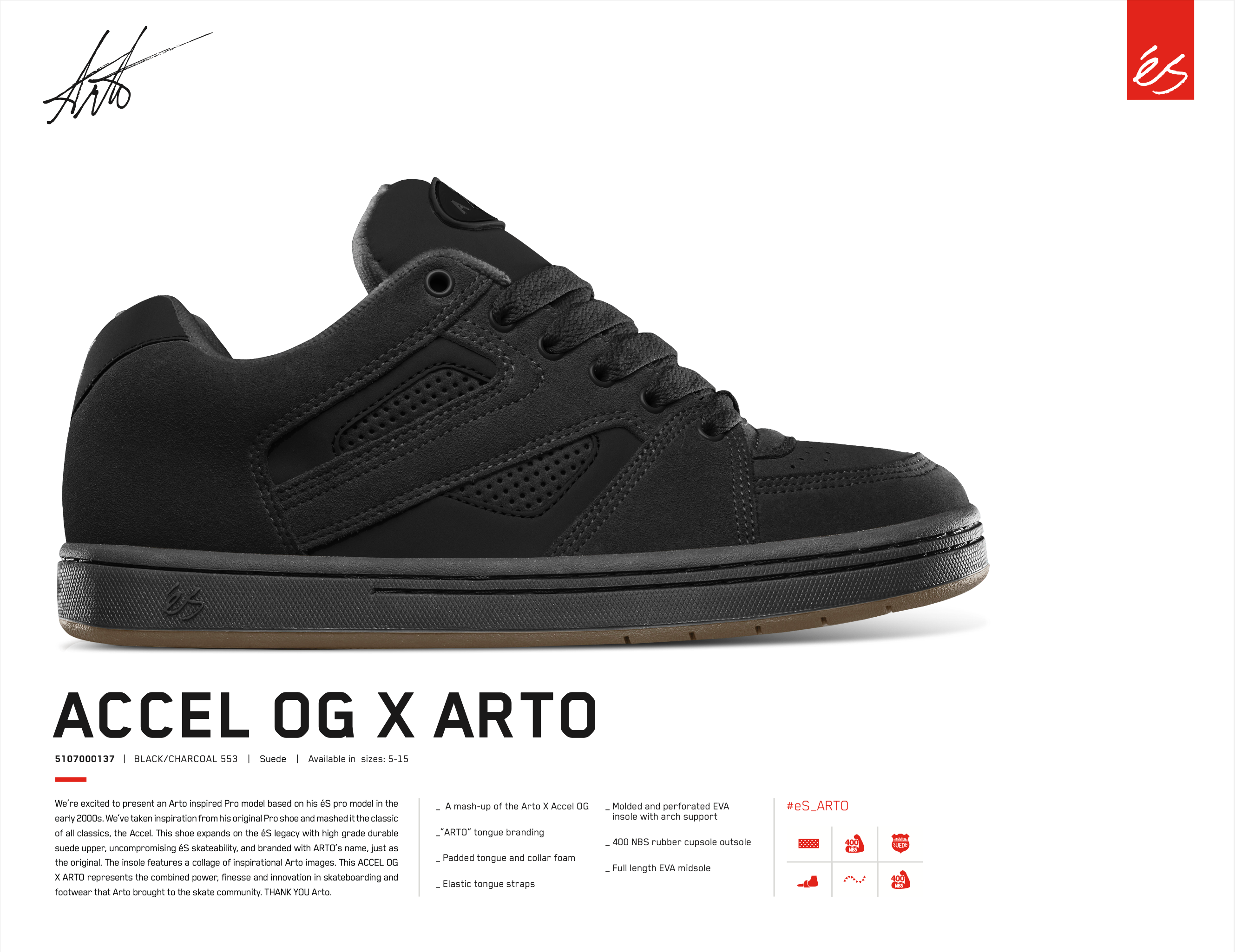 Accel OG x Arto - Black/Charcoal