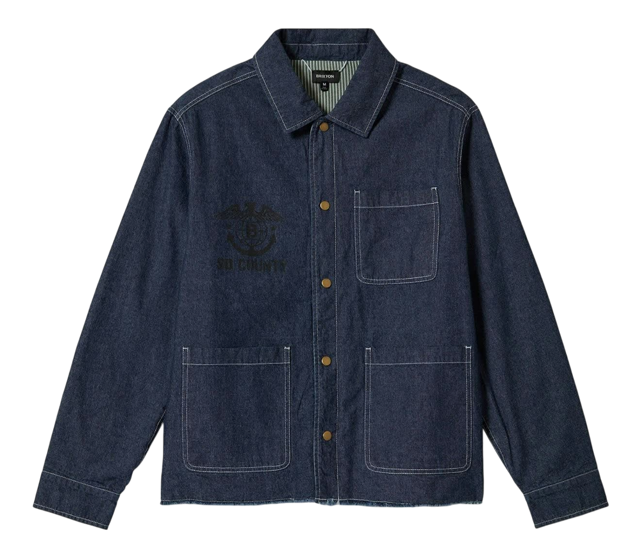 Assembly Reversible Chore Jacket - Indigo/Pine Needle/Whitecap