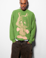 Newcomer Reversible Knit Sweater - Black