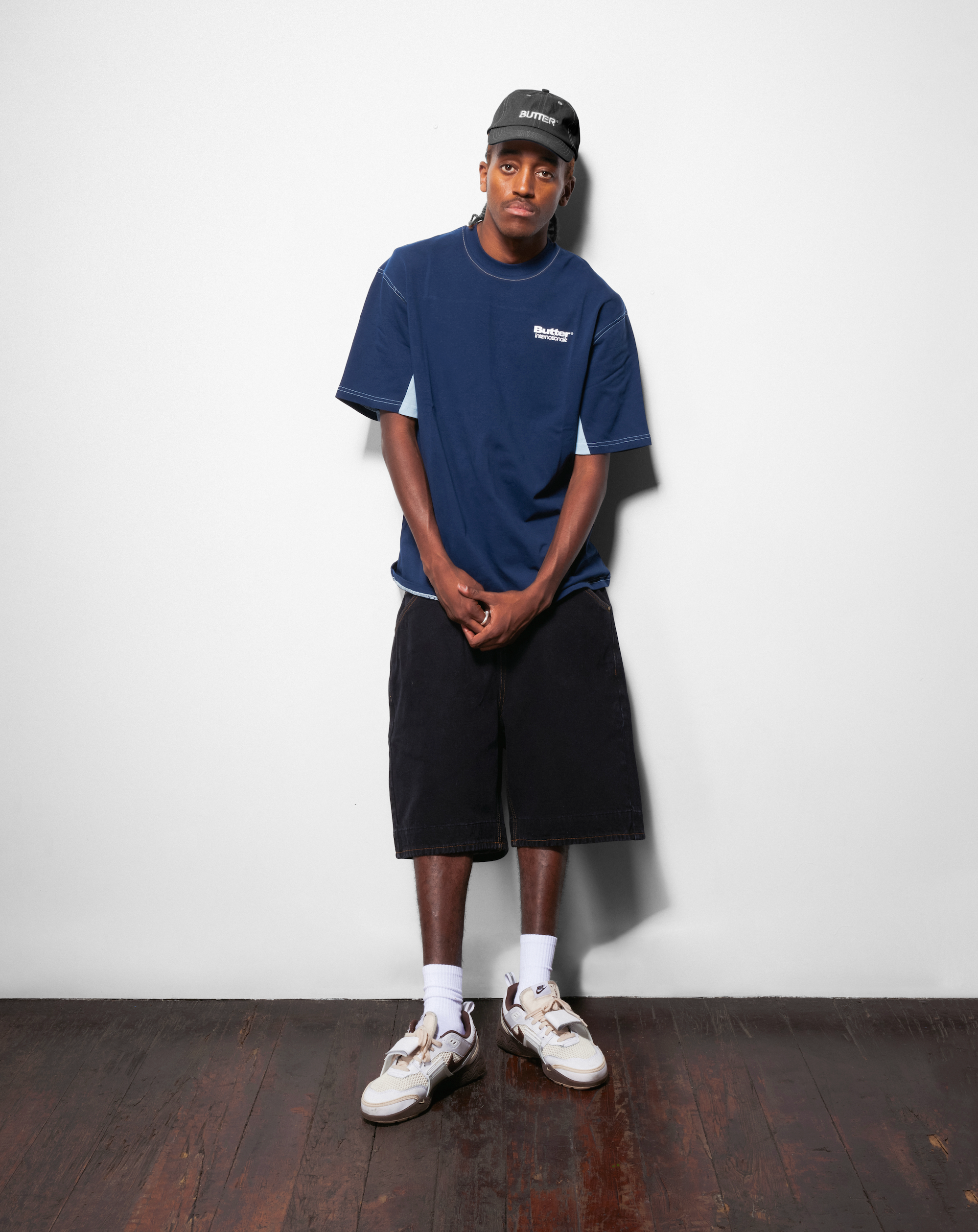 Internationale Panelled Tee - Slate