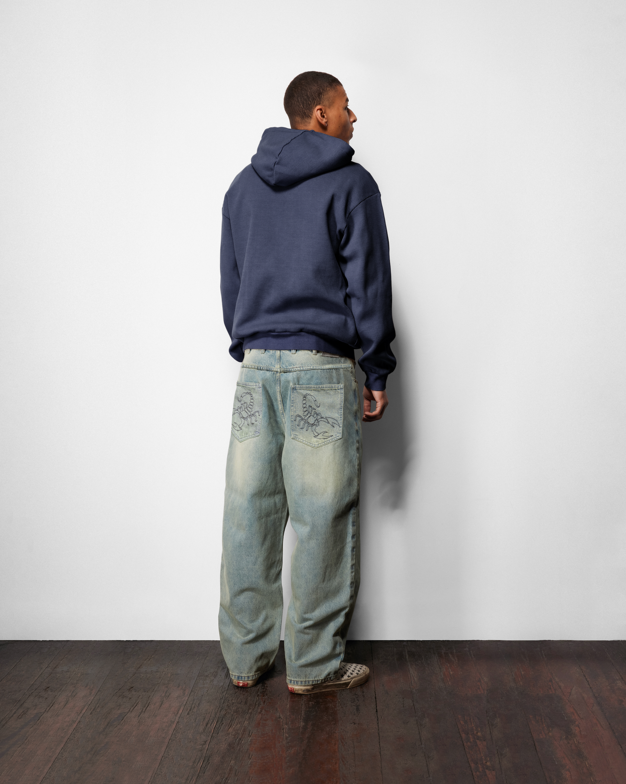 Scorpion Stitch Denim Jeans - Tinted Light Blue