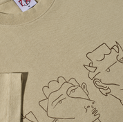 T-Shirt Contrast 8 Heads - Sable/Brun