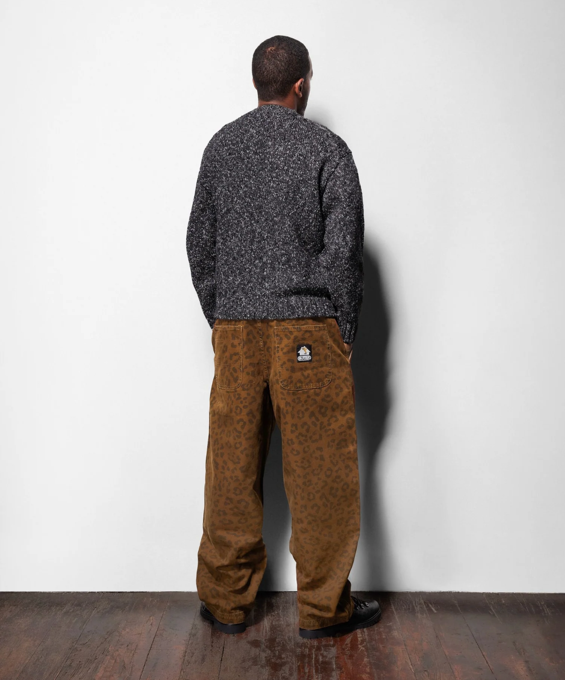 Speckle Knit Sweater - Navy
