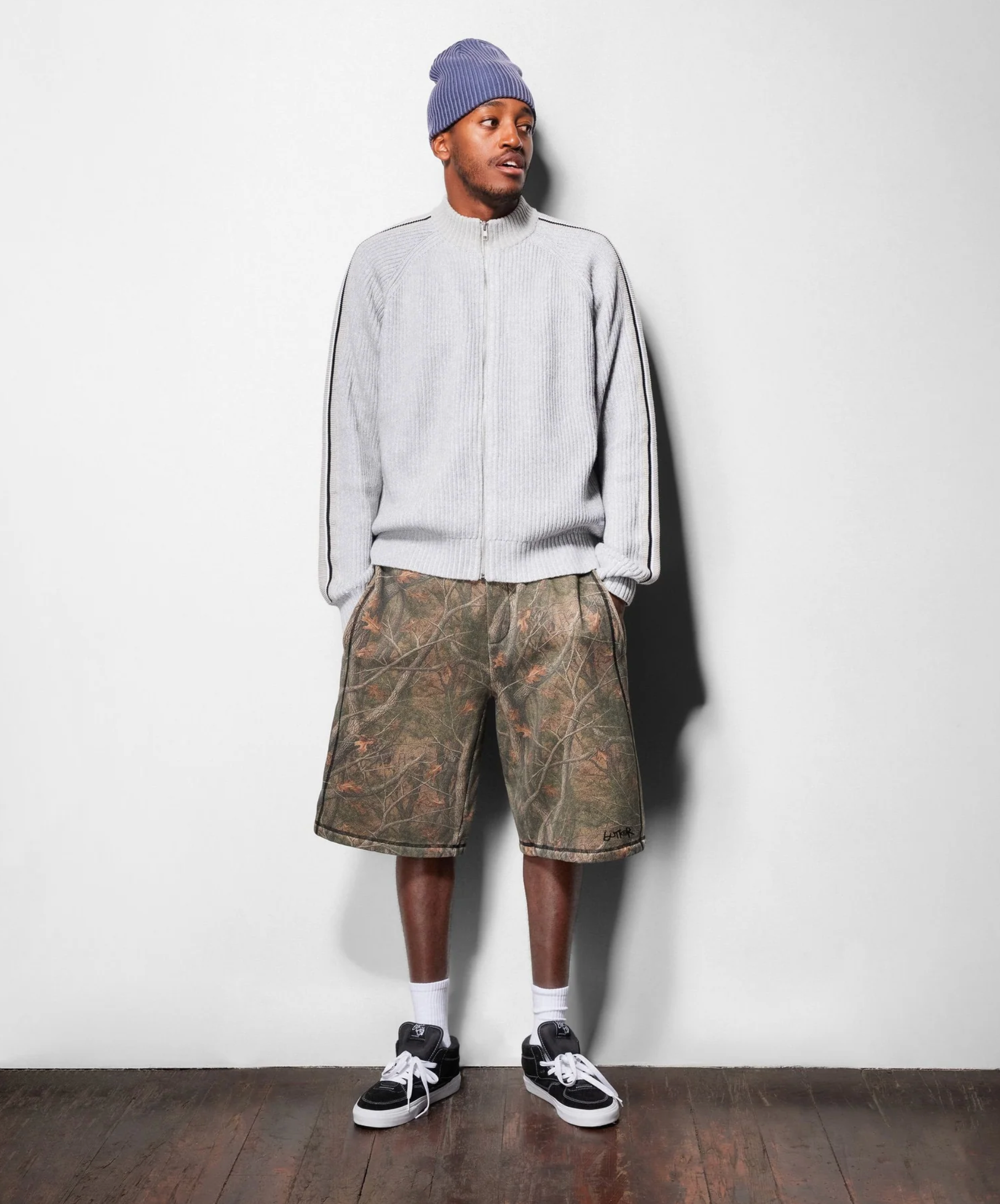 Club Zip-Thru Knit - Ash