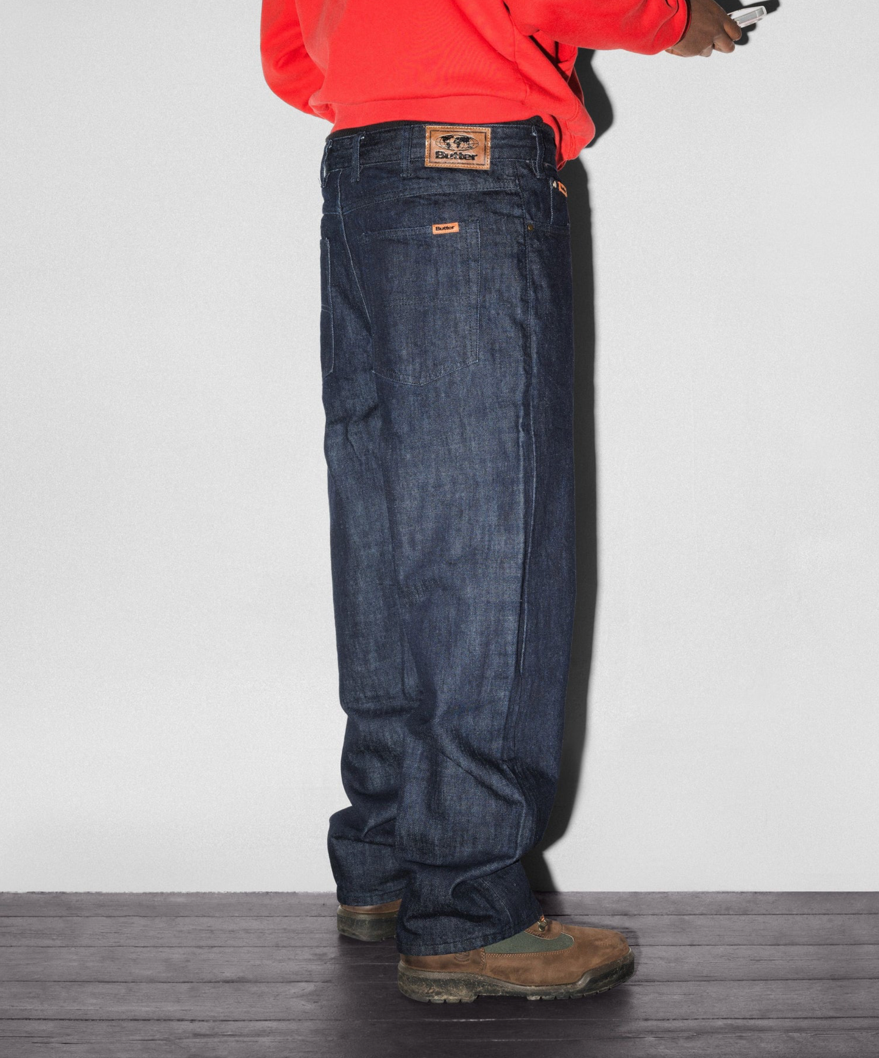 Relaxed Denim Jeans - Selvedge Blue