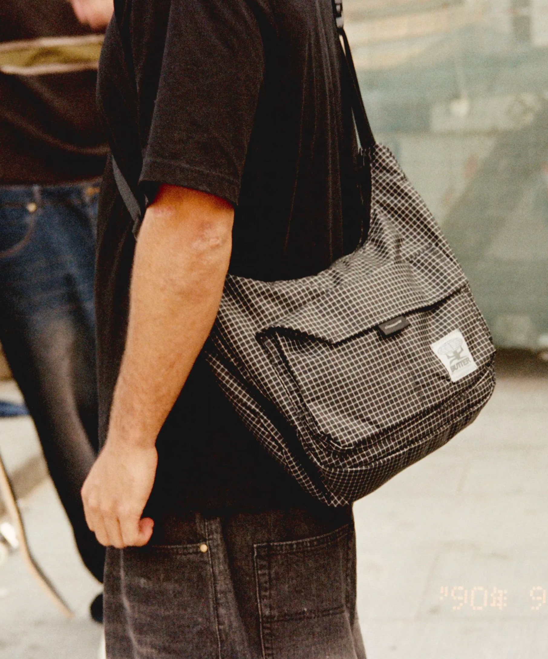 Cordura Crossbody Bag - Black