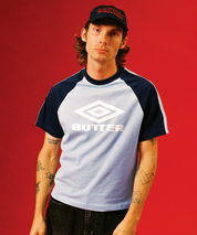 T-Shirt Raglan Diamond Logo - Ardoise/Marine