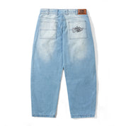 Scribble Denim Jeans - Faded Light Blue