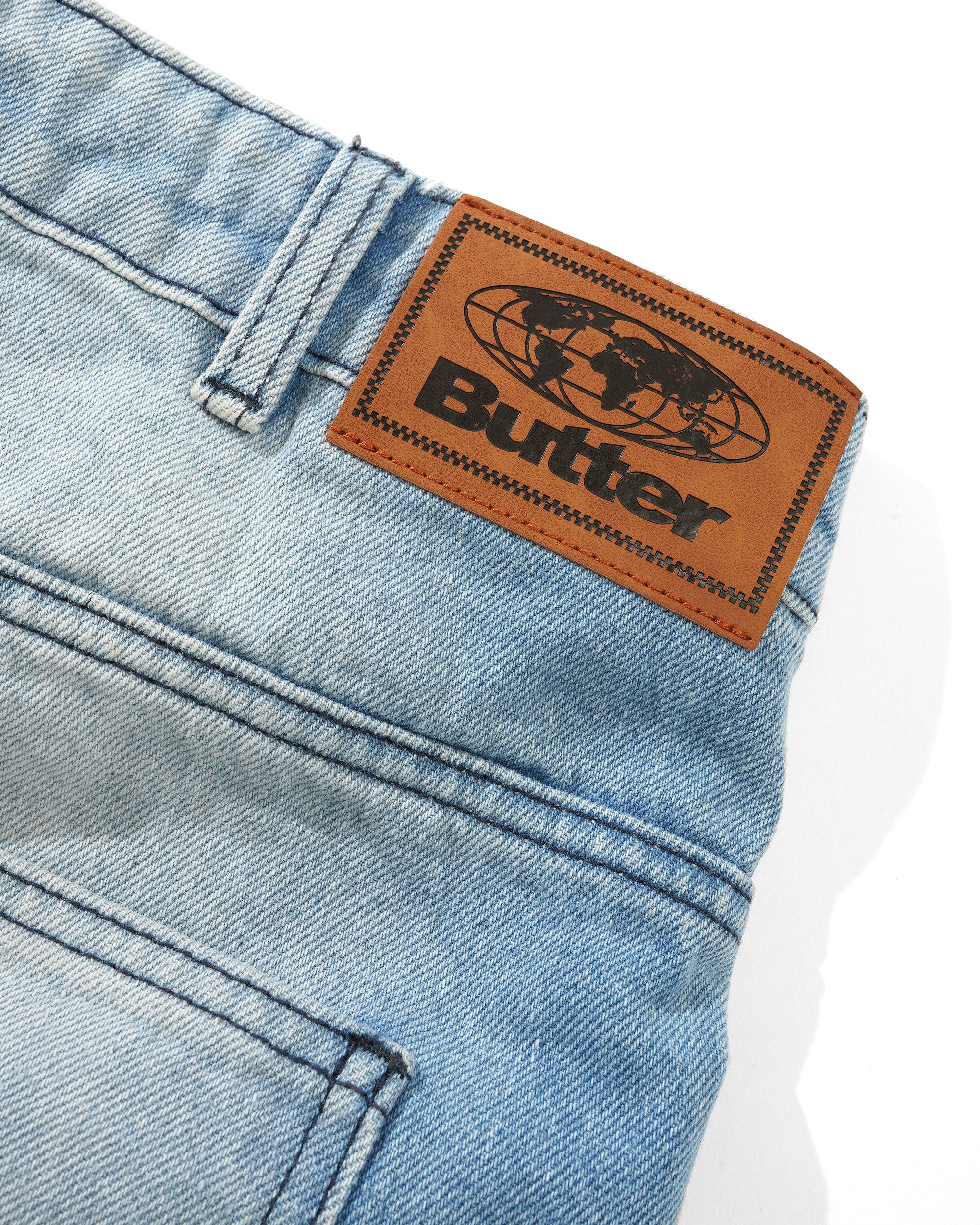 Scribble Denim Jeans - Faded Light Blue