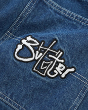 Scribble Denim Jeans - Mid Blue