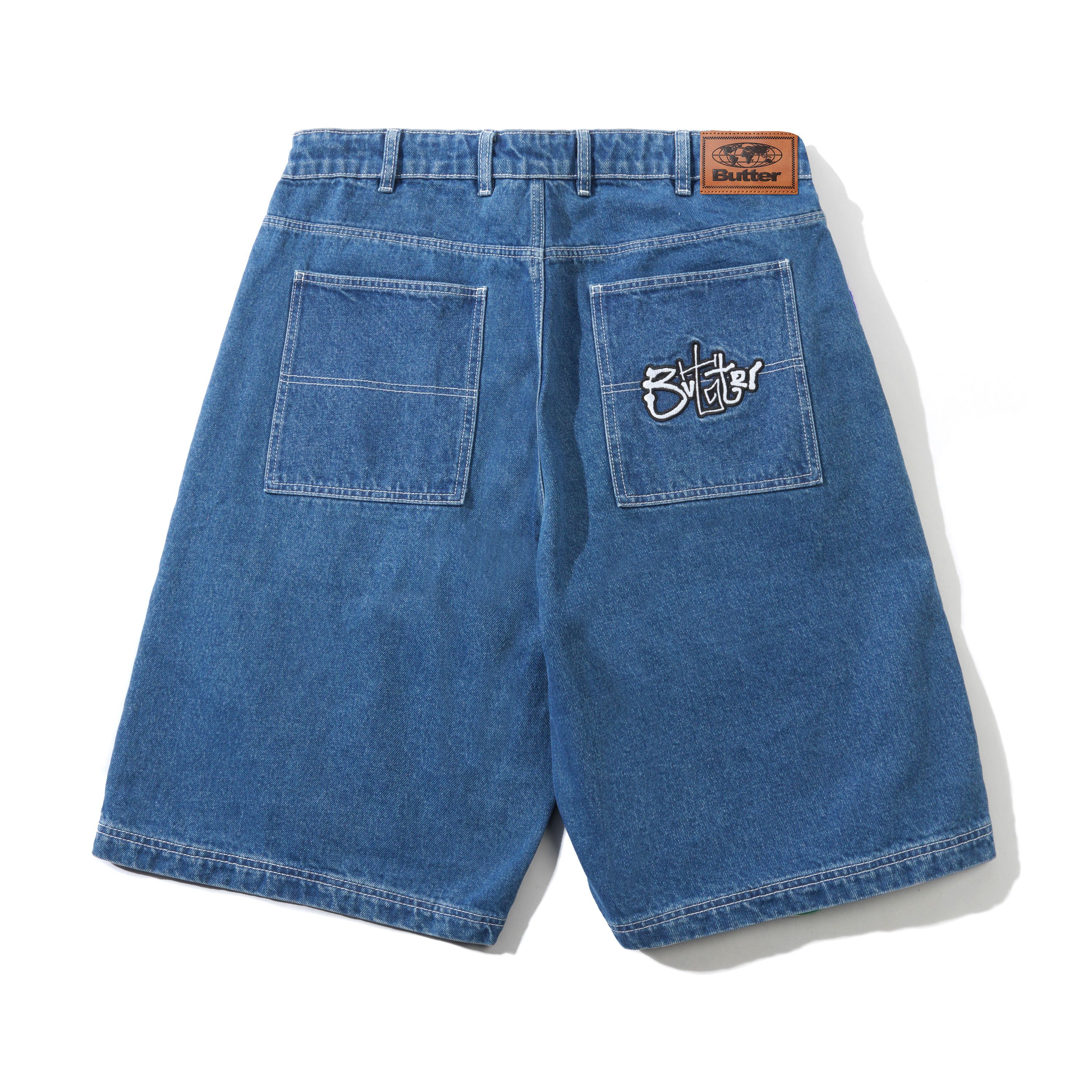 本日限定価格BUTTERGOODS web denim shorts サイズ34 Butter Goods Scribble Denim Shorts - Mid Blue – Palm Isle Skateshop