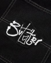 Scribble Denim Shorts - Washed Black