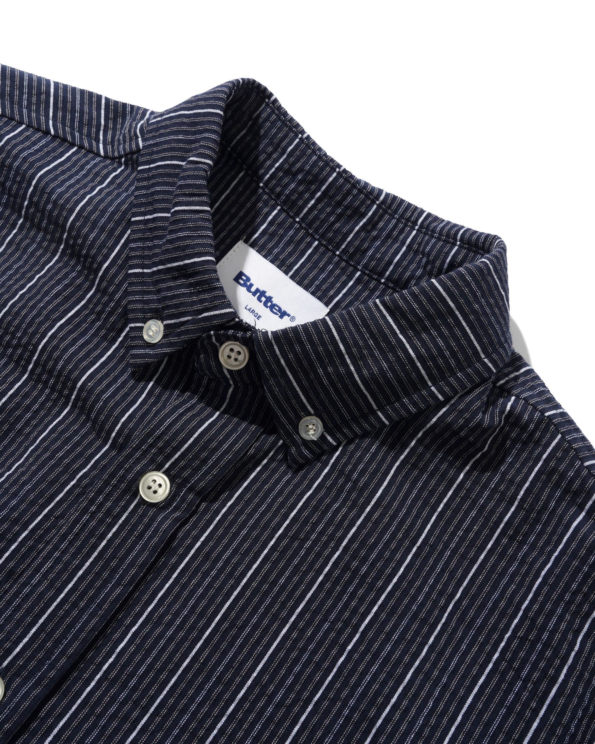 Seersucker Shirt - Navy