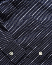 Seersucker Shirt - Navy
