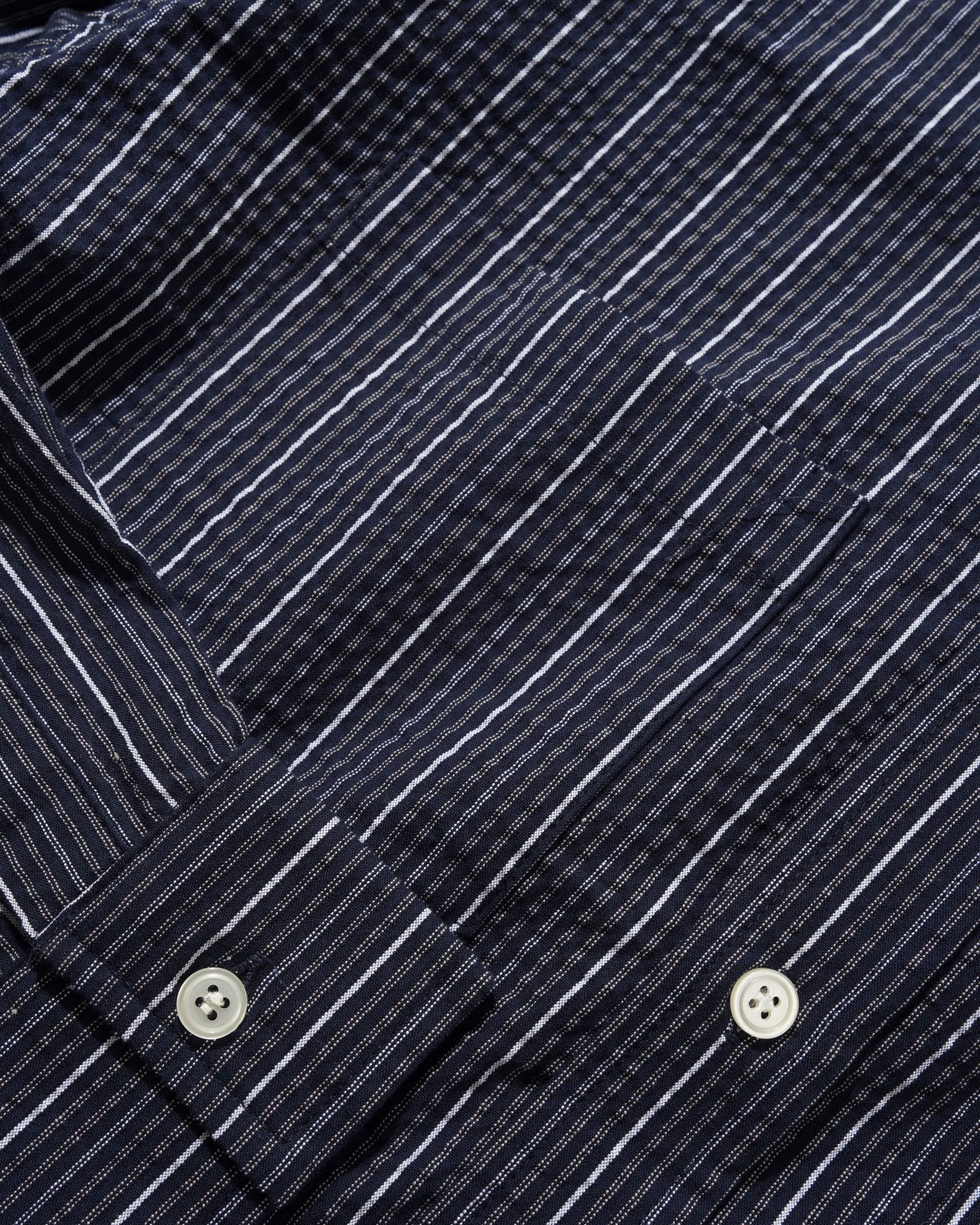 Seersucker Shirt - Navy