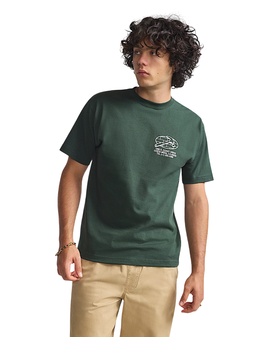 Service Repair T-Shirt - Dried Kelp Green