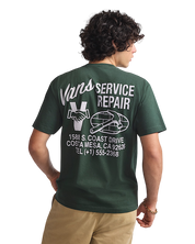 Service Repair T-Shirt - Dried Kelp Green