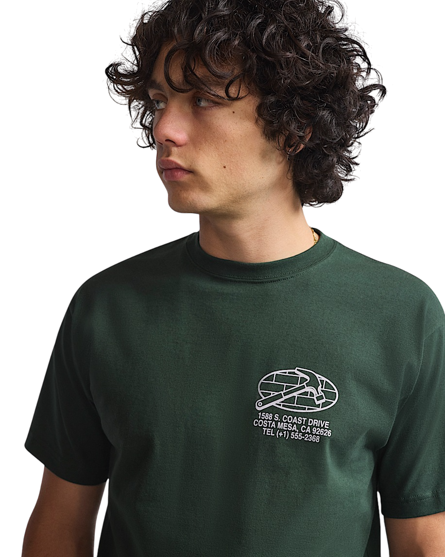 Service Repair T-Shirt - Dried Kelp Green