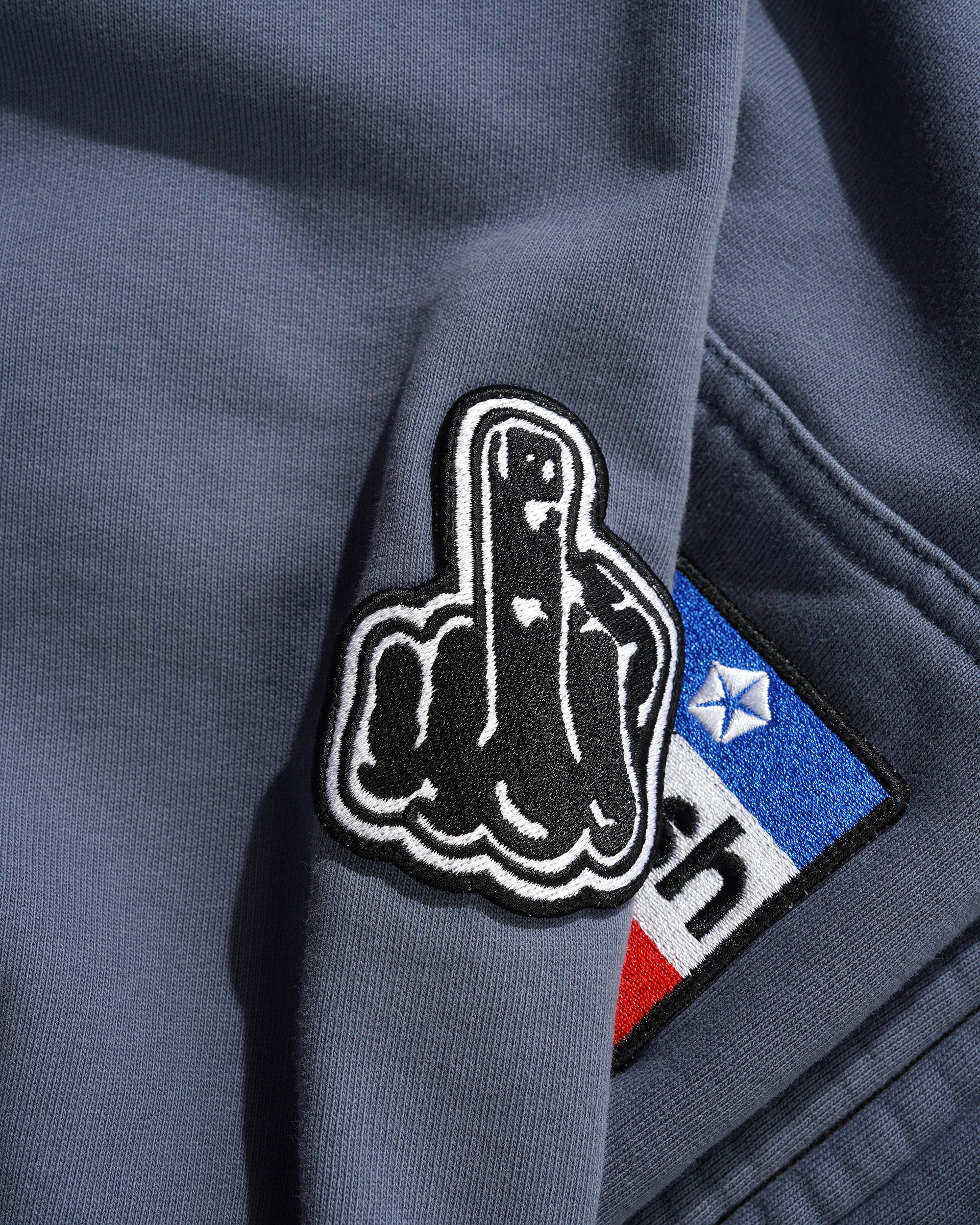 Service Zip-Thru Hood - Washed Stone Navy