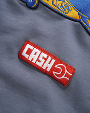 Service Zip-Thru Hood - Washed Stone Navy