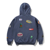 Service Zip-Thru Hood - Washed Stone Navy
