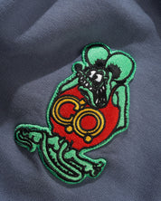 Service Zip-Thru Hood - Washed Stone Navy